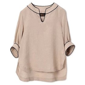 【ペールジュート/Pale Jute】 linen piping blouse人気、トレンドファッション・服の通販 founy(ファニー) ファッション Fashion レディースファッション Fashion for Women おすすめ Recommended / Our Picks スリーブ Sleeve, Long Sleeve / Short Sleeve パイピング Piping, Trim Design フロント Front, Front Design リネン Linen, Linen Fabric 半袖 Short Sleeve, Half Sleeve 洗える Machine Washable |ID:prp329100004577607