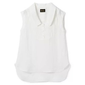【ペールジュート/Pale Jute】のlinen round collar blouse 人気、トレンドファッション・服の通販 founy(ファニー) ファッション Fashion レディースファッション Fashion for Women カーディガン Cardigan, Knitwear デコルテ Décolleté, Neckline ノースリーブ Sleeveless, No-Sleeve ラウンド Round, Round Neck 夏 Summer 洗える Machine Washable |ID:prp329100004577609