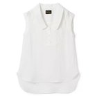【ペールジュート/Pale Jute】のlinen round collar blouse 人気、トレンドファッション・服の通販 founy(ファニー) ファッション Fashion レディースファッション Fashion for Women カーディガン Cardigan, Knitwear デコルテ Décolleté, Neckline ノースリーブ Sleeveless, No-Sleeve ラウンド Round, Round Neck 夏 Summer 洗える Machine Washable thumbnail white|ID: prp329100004577609 ipo3291000000032423548