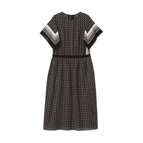 【ヒューマンウーマン/HUMAN WOMAN】のコットンセルロースパネル幾何プリントフレアスリーブワンピース 人気、トレンドファッション・服の通販 founy(ファニー) 　ファッション　Fashion　レディースファッション　WOMEN　ワンピース　Dress　おすすめ　Recommend　フレアースリーブ　Flared Sleeves　プリント　Print　other-2|ID: prp329100004577612 ipo3291000000032423582