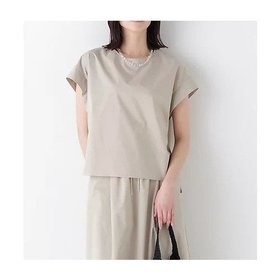 【ヒューマンウーマン/HUMAN WOMAN】のコットンポリエステルウェザーストレッチフレンチスリーブプルオーバー 人気、トレンドファッション・服の通販 founy(ファニー) ファッション Fashion レディースファッション Ladies' Fashion Online トップス・カットソー Tops/Tshirt プルオーバー Pullover おすすめ Recommend シンプル Simple スタンダード Standard ストレッチ Stretch セットアップ Set Up ボトム Bottom |ID:prp329100004577614