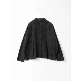 【ミズイロ インド/mizuiro ind】 レーススタンドカラーワイドシャツ人気、トレンドファッション・服の通販 founy(ファニー) ファッション Fashion レディースファッション Fashion for Women トップス・カットソー Cut & Sew Tops シャツ・ブラウス・オフィスカジュアル Elegant Blouses & Button-Ups フロント Front, Front Design レース Lace, Lace Fabric ヴィンテージ Vintage Style エレガント 上品 Elegant 人気 Popular, Best Seller 羽織 Haori, Light Jacket |ID:prp329100004577617