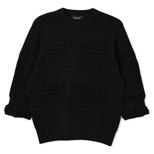 【ペールジュート/Pale Jute】のLace Border Knit インテリア・キッズ・メンズ・レディースファッション・服の通販 founy(ファニー) https://founy.com/ ファッション Fashion レディースファッション Fashion for Women トップス・カットソー Cut & Sew Tops ニット Knit Tops & Sweaters ボーダー Border, Stripe ラウンド Round, Round Neck レース Lace, Lace Fabric 半袖 Short Sleeve, Half Sleeve 洗える Machine Washable |ID: prp329100004577619 ipo3291000000032423637