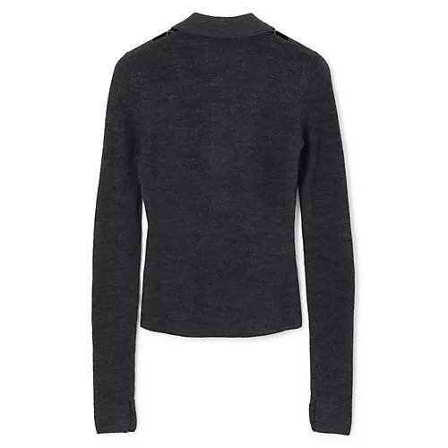 【ガニー/GANNI】のFine Merino Jacquard Polo 人気、トレンドファッション・服の通販 founy(ファニー) 　ファッション　Fashion　レディースファッション　Fashion for Women　2025年　2025　2025-2026秋冬・A/W　Autumn/Winter 2025–26 AW25–26　ジャカード／ジャガード　Jacquard, Woven Pattern　バタフライ　Butterfly, Butterfly Motif　ポロシャツ　Polo Shirt, Collared Tee　洗える　Machine Washable　other-2|ID: prp329100004577621 ipo3291000000032423653