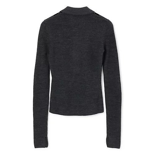 【ガニー/GANNI】のFine Merino Jacquard Polo 人気、トレンドファッション・服の通販 founy(ファニー)  ファッション Fashion レディースファッション Fashion for Women 2025年 2025 2025-2026秋冬・A/W Autumn/Winter 2025–26 AW25–26 ジャカード/ジャガード Jacquard, Woven Pattern バタフライ Butterfly, Butterfly Motif ポロシャツ Polo Shirt, Collared Tee 洗える Machine Washable other-2|ID: prp329100004577621 ipo3291000000034365427
