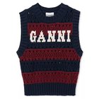 【ガニー/GANNI】のCotton Mix Striped Vest 人気、トレンドファッション・服の通販 founy(ファニー) ファッション Fashion レディースファッション WOMEN アウター Coat Outerwear トップス・カットソー Tops/Tshirt ベスト/ジレ Gilets/Vests 2025年 2025 フロント Front ベスト Vest ボーダー Border ロング Long 手編み Hand Knitting 透かし Watermark thumbnail Multicolour|ID: prp329100004577622 ipo3291000000032423663