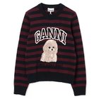 【ガニー/GANNI】のGraphic Wool Mix Poodle Stripe Crewneck Multicolour|ID: prp329100004577624 ipo3291000000032423674