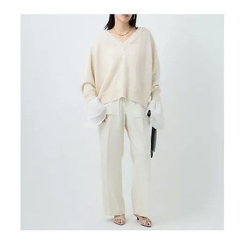 【カオス/Chaos】のタラスコットンニット 人気、トレンドファッション・服の通販 founy(ファニー) 　ファッション　Fashion　レディースファッション　Fashion for Women　トップス・カットソー　Cut & Sew Tops　ニット　Knit Tops & Sweaters　シンプル　Simple, Minimal　スリーブ　Sleeve, Long Sleeve / Short Sleeve　ダブル　Double, Double-Breasted　other-2|ID: prp329100004577628 ipo3291000000032423701