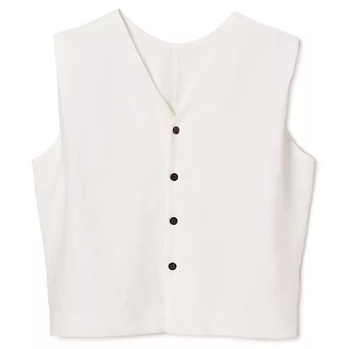 【マルティニーク/martinique】のダルスラブジレ(セットアップ可) インテリア・キッズ・メンズ・レディースファッション・服の通販 founy(ファニー) 　ファッション　Fashion　レディースファッション　Ladies' Fashion Online　アウター　Coat Outerwear　トップス・カットソー　Tops/Tshirt　ベスト/ジレ　Gilets/Vests　おすすめ　Recommend　セットアップ　Set Up　ノースリーブ　No Sleeve　定番　Standard　洗える　Washable　ホワイト|ID: prp329100004577641 ipo3291000000032423799