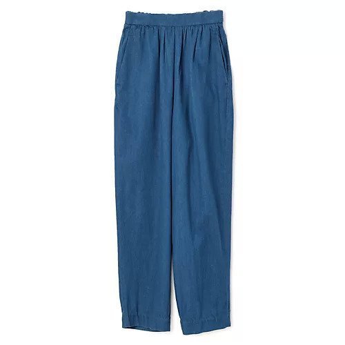 【ペールジュート/Pale Jute】のgather pants インテリア・キッズ・メンズ・レディースファッション・服の通販 founy(ファニー) 　ファッション　Fashion　レディースファッション　Fashion for Women　パンツ　Pants & Trousers　ギャザー　Gathered, Ruffled　デニム　Denim, Jeans Material　ポケット　Pocket, Pocket Detail　リラックス　Relax, Relaxed Fit　定番　Standard, Basic Item　洗える　Machine Washable　blue|ID: prp329100004577655 ipo3291000000033831124