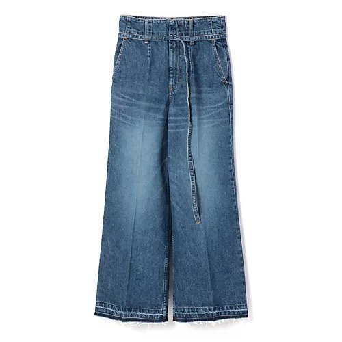 【トーガ トゥ/TOGA TOO】のDenim pants インテリア・キッズ・メンズ・レディースファッション・服の通販 founy(ファニー) ファッション Fashion レディースファッション Fashion for Women パンツ Pants & Trousers デニムパンツ・ジーンズ・美脚デニム Denim Jeans & Pants 2025年 2025 2025-2026秋冬・A/W Autumn/Winter 2025–26 AW25–26 ウエスタン Western Style スリット Slit, Slit Detail デニム Denim, Jeans Material トレンド Trend, Trending Now パッチ Patch, Appliqué フロント Front, Front Design ユーズド Used, Vintage-Look ワイド Wide, Wide Fit 洗える Machine Washable BLUE|ID: prp329100004577665 ipo3291000000034865288