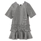 【ガニー/GANNI】のCrinkled Taffeta Check Open Back Mini Dress 人気、トレンドファッション・服の通販 founy(ファニー) ファッション Fashion レディースファッション WOMEN ワンピース Dress ドレス Party Dresses 2025年 2025 ガーリー Girly ギンガム Gingham チェック Check チュニック Tunic フリル Frills ポケット Pocket リボン Ribbon ロング Long thumbnail Black|ID: prp329100004577674 ipo3291000000032424040