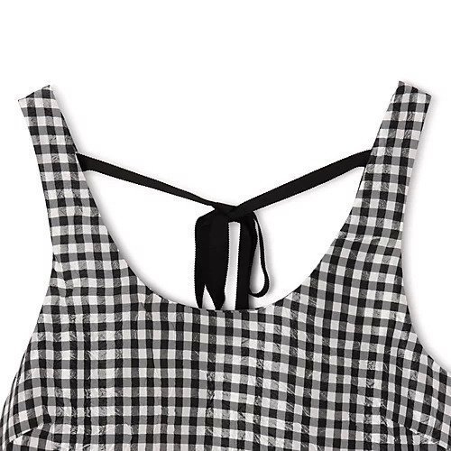 【ガニー/GANNI】のCrinkled Taffeta Check U-neck Long Dress 人気、トレンドファッション・服の通販 founy(ファニー) 　ファッション　Fashion　レディースファッション　WOMEN　ワンピース　Dress　ドレス　Party Dresses　2025年　2025　ガーリー　Girly　ギンガム　Gingham　チェック　Check　フリル　Frills　ポケット　Pocket　リボン　Ribbon　今季　This Season　other-3|ID: prp329100004577676 ipo3291000000032424056