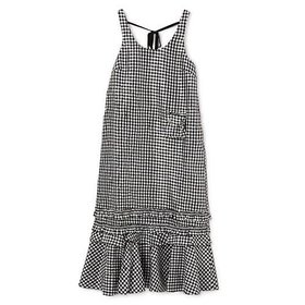 【ガニー/GANNI】 Crinkled Taffeta Check U-neck Long Dress人気、トレンドファッション・服の通販 founy(ファニー) ファッション Fashion レディースファッション Fashion for Women ワンピース Dresses フォーマル・パーティードレス・結婚式用ドレス Elegant & Casual Dresses 2025年 2025 2025-2026秋冬・A/W Autumn/Winter 2025–26 AW25–26 ガーリー Girly, Feminine Style ギンガム Gingham, Gingham Fabric チェック Check, Plaid, Tartan フリル Frill, Ruffle ポケット Pocket, Pocket Detail リボン Ribbon, Bow 今季 This Season, Current Season |ID:prp329100004577676