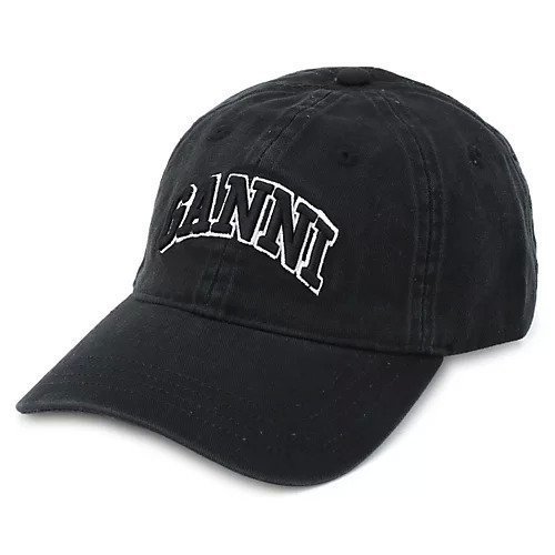 【ガニー/GANNI】のWashed Cotton Canvas Cap Emb インテリア・キッズ・メンズ・レディースファッション・服の通販 founy(ファニー) https://founy.com/ ファッション Fashion レディースファッション Fashion for Women 2025年 2025 2025-2026秋冬・A/W Autumn/Winter 2025–26 AW25–26 キャップ Cap, Baseball Cap キャンバス Canvas, Canvas Fabric スクエア Square, Square Shape ビッグ Big, Oversized フロント Front, Front Design 洗える Machine Washable |ID: prp329100004577692 ipo3291000000032424166