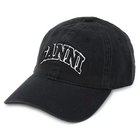 【ガニー/GANNI】のWashed Cotton Canvas Cap Emb Black|ID: prp329100004577692 ipo3291000000032424167
