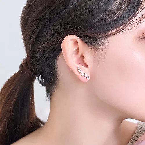 【フィービィー/phoebe】のリーフグレースビジューピアス&イヤリング ローズゴールド 人気、トレンドファッション・服の通販 founy(ファニー) 　ファッション　Fashion　レディースファッション　Ladies' Fashion Online　ジュエリー　Jewelry　リング　Rings　イヤリング　Earrings　イヤリング　Earrings　エレガント 上品　Elegant　モチーフ　Motif　リーフ　Leaf　ローズ　Rose　other-2|ID: prp329100004577710 ipo3291000000032424293