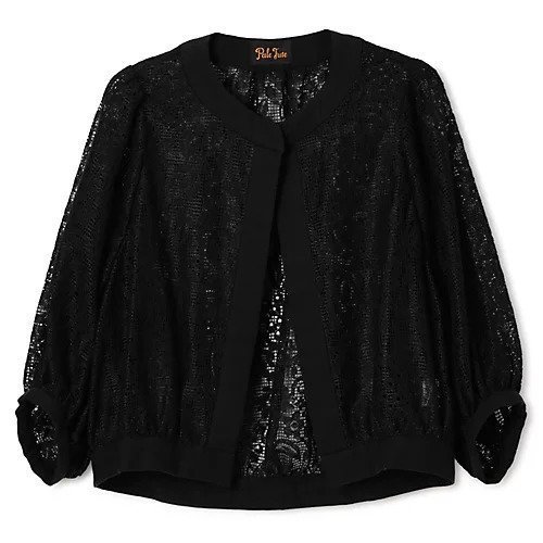 【ペールジュート/Pale Jute】のlight lace jacket インテリア・キッズ・メンズ・レディースファッション・服の通販 founy(ファニー) 　ファッション　Fashion　レディースファッション　Ladies' Fashion Online　アウター　Coat Outerwear　ジャケット　Jackets　ギャザー　Gather　フロント　Front　ブルゾン　Blouson　リラックス　Relax　レース　Race　夏　Summer　定番　Standard　洗える　Washable　羽織　Haori　black|ID: prp329100004577726 ipo3291000000032424392
