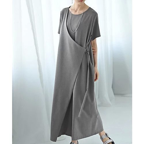 【スタイルデリ/STYLE DELI】の【BLK001】サイドベルトラップジャンパースカート 人気、トレンドファッション・服の通販 founy(ファニー) 　ファッション　Fashion　レディースファッション　Fashion for Women　スカート　Skirts　ベルト&ウエストマーク　Belts & Waist Accessories　イエロー　Yellow　ストレッチ　Stretch, Stretchy Fabric　スリット　Slit, Slit Detail　スーツ　Suit, Formalwear　ドレープ　Drape, Draping Fabric　なめらか　Smooth, Silky Texture　フィット　Fit, Slim Fit　フォーマル　Formal, Dressy　マキシ　Maxi, Full Length　ラップ　Wrap, Wrap Design　おすすめ　Recommended / Our Picks　旅行　Travel　エレガント 上品　Elegant　セレモニー　Ceremony　ビジネス 仕事 通勤　Business / Work / Commuting　other-2|ID: prp329100004578721 ipo3291000000032434972