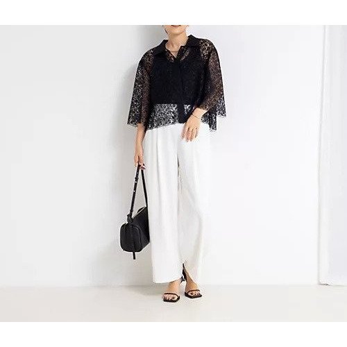 【ノーリーズ/NOLLEY'S】のBrocheレースショートシャツ 人気、トレンドファッション・服の通販 founy(ファニー) 　ファッション　Fashion　レディースファッション　Fashion for Women　トップス・カットソー　Cut & Sew Tops　シャツ・ブラウス・オフィスカジュアル　Elegant Blouses & Button-Ups　2025年　2025　2025春夏・S/S　Spring/Summer 2025 SS25　インナー　Innerwear　レース　Lace, Lace Fabric　エレガント 上品　Elegant　other-2|ID: prp329100004579243 ipo3291000000033591238