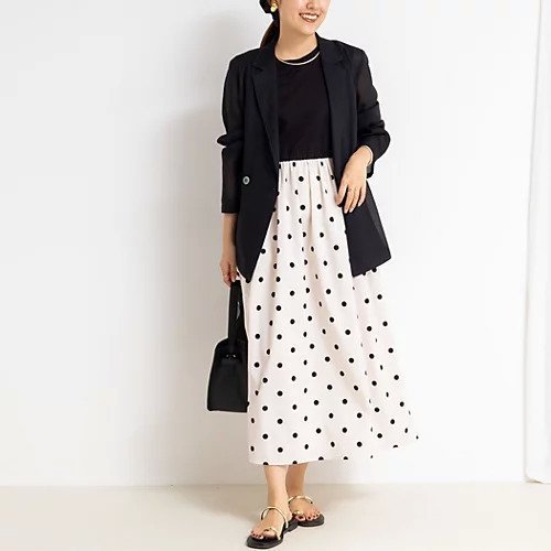 【ノーリーズ/NOLLEY'S】のドットタフタドッキングワンピース 人気、トレンドファッション・服の通販 founy(ファニー) 　ファッション　Fashion　レディースファッション　Fashion for Women　ワンピース　Dresses　2025年　2025　2025春夏・S/S　Spring/Summer 2025 SS25　ジャケット　Jacket, Outerwear　ストレッチ　Stretch, Stretchy Fabric　タフタ　Taffeta, Structured Fabric　ドッキング　Docking, Mixed Material　ドット　Polka Dot, Dot Pattern　リゾート　Resort, Vacation Style　旅行　Travel　other-3|ID: prp329100004579245 ipo3291000000033155825