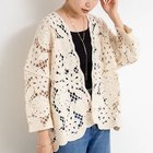 【リエミラー/Rie Miller】のレース刺繍7分袖ボレロ オフホワイト|ID: prp329100004580202 ipo3291000000034755391