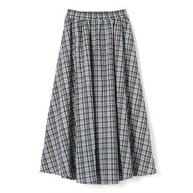 【エムセブンデイズ フォー プチ/M7days for petit】のシアーチェックフレアスカート 人気、トレンドファッション・服の通販 founy(ファニー) ファッション Fashion レディースファッション Fashion for Women スカート Skirts Aライン・フレアスカート A-Line & Flared Skirts ギャザー Gathered, Ruffled シアー Sheer, See-Through チェック Check, Plaid, Tartan 洗える Machine Washable |ID:prp329100004580211