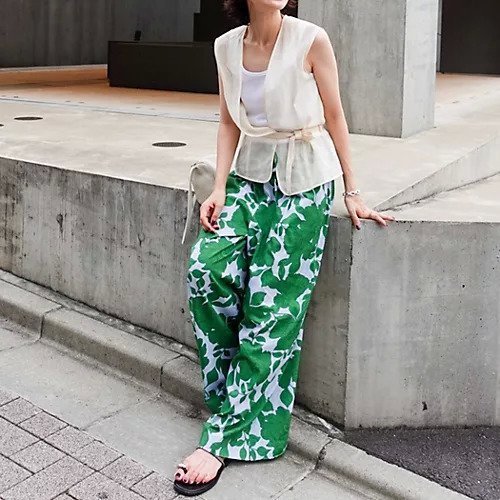 【ノーリーズ/NOLLEY'S】のフラワープリントワイドパンツ 人気、トレンドファッション・服の通販 founy(ファニー) 　ファッション　Fashion　レディースファッション　Fashion for Women　パンツ　Pants & Trousers　2025年　2025　2025春夏・S/S　Spring/Summer 2025 SS25　おすすめ　Recommended / Our Picks　カットソー　Cut and Sewn Top　シンプル　Simple, Minimal　ドローストリング　Drawstring, Pull Cord　フラワー　Flower, Floral　プリント　Print, Printed Pattern　リラックス　Relax, Relaxed Fit　ロング　Long, Long-Length　ワイド　Wide, Wide Fit　冬　Winter / This Winter　夏　Summer　旅行　Travel　other-3|ID: prp329100004580214 ipo3291000000033449613