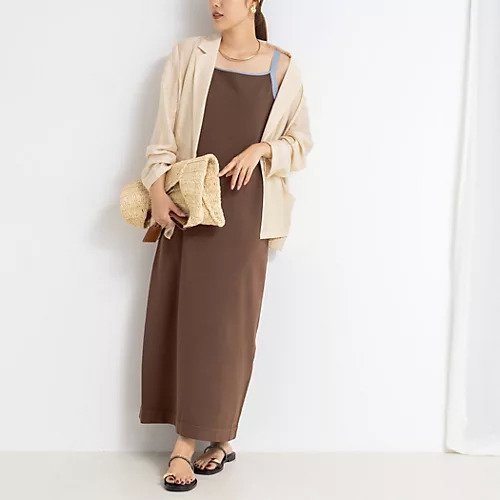 【ノーリーズソフィー/NOLLEY'S sophi】の《手洗い可能》配色ニットロングキャミワンピース インテリア・キッズ・メンズ・レディースファッション・服の通販 founy(ファニー) https://founy.com/ ファッション Fashion レディースファッション Fashion for Women ワンピース Dresses キャミソールワンピース Camisole Dresses 2025年 2025 2025春夏・S/S Spring/Summer 2025 SS25 旅行 Travel |ID: prp329100004580218 ipo3291000000033155899