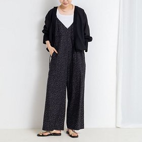【リエミラー/Rie Miller】 ウォッシャブルシーチングプリントオールインワン人気、トレンドファッション・服の通販 founy(ファニー) ファッション Fashion レディースファッション Ladies' Fashion Online ワンピース Dress オールインワン ワンピース All In One Dress 2025年 2025 2025春夏・S/S Ss,Spring/Summer,2025 キャミソール Camisole ドット Dot パターン Pattern ランダム Random リネン Linen 夏 Summer |ID:prp329100004580225