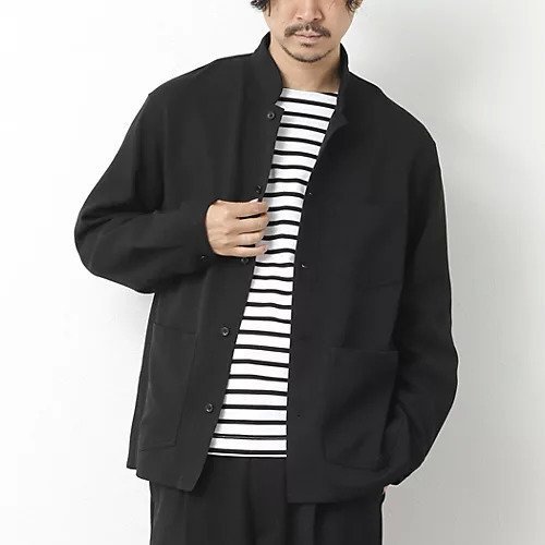 【ノーリーズ グッドマン/NOLLEY'S goodman / MEN】の《セットアップ対応》LANATEC ウーステッドサージストレッチ マオカラーシャツブルゾン インテリア・キッズ・メンズ・レディースファッション・服の通販 founy(ファニー) https://founy.com/ ファッション Fashion メンズファッション Fashion for Men セットアップ Matching Sets ストレッチ Stretch, Stretchy Fabric セットアップ Set-Up, Coordinated Outfit パッチ Patch, Appliqué ブルゾン Blouson, Bomber Jacket ポケット Pocket, Pocket Detail |ID: prp329100004580262 ipo3291000000033541167