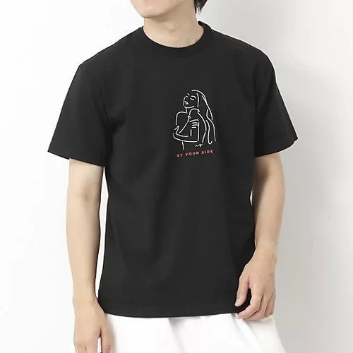 【ノーリーズ グッドマン/NOLLEY'S goodman / MEN】の【STONEWOLD】BY YOUR SIDE プリントTシャツ 25SS インテリア・キッズ・メンズ・レディースファッション・服の通販 founy(ファニー) 　ファッション　Fashion　メンズファッション　Fashion for Men　2025年　2025　2025春夏・S/S　Spring/Summer 2025 SS25　おすすめ　Recommended / Our Picks　ギフト プレゼント　Gift / Present　サンダル　Sandals, Summer Shoes　ショーツ　Shorts, Short Pants　フィット　Fit, Slim Fit　プリント　Print, Printed Pattern　ベーシック　Basic, Essential　レギュラー　Regular, Standard Fit　ヴィンテージ　Vintage Style　夏　Summer　ブラック|ID: prp329100004580267 ipo3291000000032717210
