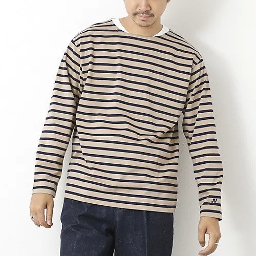 【ノーリーズ グッドマン/NOLLEY'S goodman / MEN】のMVSシルケットボーダーBN インテリア・キッズ・メンズ・レディースファッション・服の通販 founy(ファニー) 　ファッション　Fashion　メンズファッション　Fashion for Men　インナー　Innerwear　カットソー　Cut and Sewn Top　カーディガン　Cardigan, Knitwear　シルケット　Silket, Silky Cotton　ジャケット　Jacket, Outerwear　チェーン　Chain, Chain Strap　なめらか　Smooth, Silky Texture　バスク　Basque, Basque Style　ブルゾン　Blouson, Bomber Jacket　ボーダー　Border, Stripe　リラックス　Relax, Relaxed Fit　おすすめ　Recommended / Our Picks　エレガント 上品　Elegant　ベージュ系その他|ID: prp329100004580276 ipo3291000000033527630