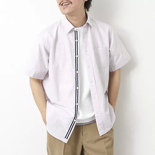 【ノーリーズ グッドマン/NOLLEY'S goodman / MEN】の綿麻レギュラーカラー テープシャツ 25SS インテリア・キッズ・メンズ・レディースファッション・服の通販 founy(ファニー) https://founy.com/ ファッション Fashion メンズファッション Fashion for Men ショーツ Shorts, Short Pants シンプル Simple, Minimal デニム Denim, Jeans Material 定番 Standard, Basic Item フロント Front, Front Design 半袖 Short Sleeve, Half Sleeve リゾート Resort, Vacation Style リネン Linen, Linen Fabric リボン Ribbon, Bow レギュラー Regular, Standard Fit おすすめ Recommended / Our Picks ギフト プレゼント Gift / Present 2025年 2025 2025春夏・S/S Spring/Summer 2025 SS25 |ID: prp329100004580281 ipo3291000000033156555