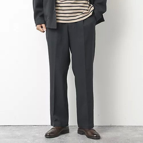 【ノーリーズ グッドマン/NOLLEY'S goodman / MEN】の《セットアップ対応》LANATEC ウーステッドサージ ストレッチイージーパンツ インテリア・キッズ・メンズ・レディースファッション・服の通販 founy(ファニー) 　ファッション　Fashion　メンズファッション　Fashion for Men　ボトムス　Bottoms　ストレッチ　Stretch, Stretchy Fabric　スニーカー　Sneakers, Trainers　セットアップ　Set-Up, Coordinated Outfit　フロント　Front, Front Design　ブルゾン　Blouson, Bomber Jacket　リラックス　Relax, Relaxed Fit　ダークネイビー|ID: prp329100004580286 ipo3291000000033616977