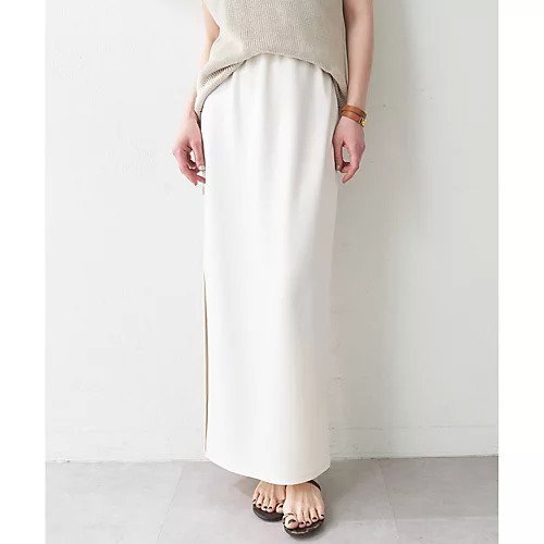 【ウィムガゼット/Whim Gazette】のカットジョーゼットスリットスカート インテリア・キッズ・メンズ・レディースファッション・服の通販 founy(ファニー) 　ファッション　Fashion　レディースファッション　Fashion for Women　スカート　Skirts　2025年　2025　2025春夏・S/S　Spring/Summer 2025 SS25　ジョーゼット　Georgette, Semi-Sheer Fabric　ストレッチ　Stretch, Stretchy Fabric　スリット　Slit, Slit Detail　ベーシック　Basic, Essential　ロング　Long, Long-Length　エレガント 上品　Elegant　オフホワイト|ID: prp329100004581708 ipo3291000000032464402