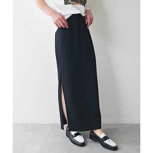 【ウィムガゼット/Whim Gazette】のカットジョーゼットスリットスカート インテリア・キッズ・メンズ・レディースファッション・服の通販 founy(ファニー) 　ファッション　Fashion　レディースファッション　Fashion for Women　スカート　Skirts　2025年　2025　2025春夏・S/S　Spring/Summer 2025 SS25　ジョーゼット　Georgette, Semi-Sheer Fabric　ストレッチ　Stretch, Stretchy Fabric　スリット　Slit, Slit Detail　ベーシック　Basic, Essential　ロング　Long, Long-Length　エレガント 上品　Elegant　ブラック|ID: prp329100004581708 ipo3291000000032464404