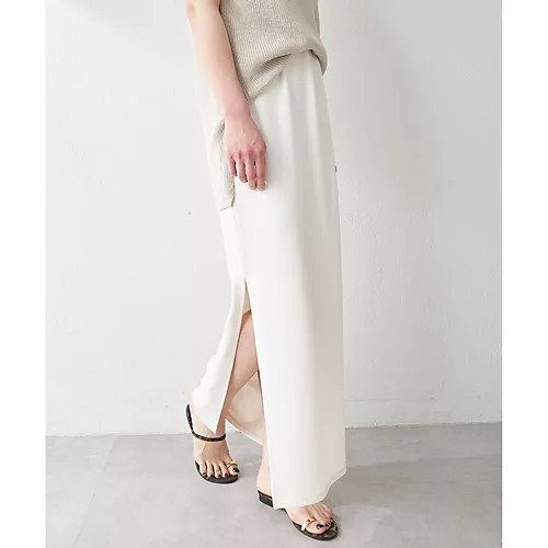【ウィムガゼット/Whim Gazette】のカットジョーゼットスリットスカート 人気、トレンドファッション・服の通販 founy(ファニー) 　ファッション　Fashion　レディースファッション　Fashion for Women　スカート　Skirts　2025年　2025　2025春夏・S/S　Spring/Summer 2025 SS25　ジョーゼット　Georgette, Semi-Sheer Fabric　ストレッチ　Stretch, Stretchy Fabric　スリット　Slit, Slit Detail　ベーシック　Basic, Essential　ロング　Long, Long-Length　エレガント 上品　Elegant　other-2|ID: prp329100004581708 ipo3291000000032464406