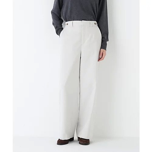 【ヒューマンウーマン/HUMAN WOMAN】のストレッチエアリードットコードパンツ インテリア・キッズ・メンズ・レディースファッション・服の通販 founy(ファニー) 　ファッション　Fashion　レディースファッション　Fashion for Women　パンツ　Pants & Trousers　おすすめ　Recommended / Our Picks　スタンダード　Standard, Basic　ボトム　Bottoms, Lower Wear　定番　Standard, Basic Item　ライトグレー|ID: prp329100004581715 ipo3291000000034745131