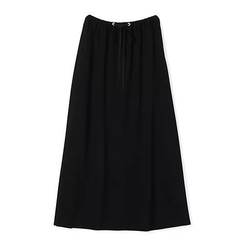 【フローレント/FLORENT】のDRAW STRING SKIRT インテリア・キッズ・メンズ・レディースファッション・服の通販 founy(ファニー) 　ファッション　Fashion　レディースファッション　Ladies' Fashion Online　スカート　Skirt　ドローコード　Draw Cord　フレア　Flare　マキシ　Maxi　今季　This Season　洗える　Washable　BLACK|ID: prp329100004583586 ipo3291000000032487033