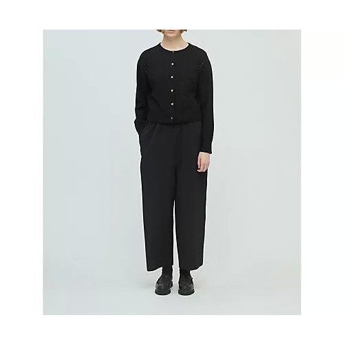 【ミズイロ インド/mizuiro ind】のジャカードイージーパンツ インテリア・キッズ・メンズ・レディースファッション・服の通販 founy(ファニー) 　ファッション　Fashion　レディースファッション　Fashion for Women　パンツ　Pants & Trousers　ストレッチ　Stretch, Stretchy Fabric　セットアップ　Set-Up, Coordinated Outfit　ベーシック　Basic, Essential　ブラック|ID: prp329100004583588 ipo3291000000033840924