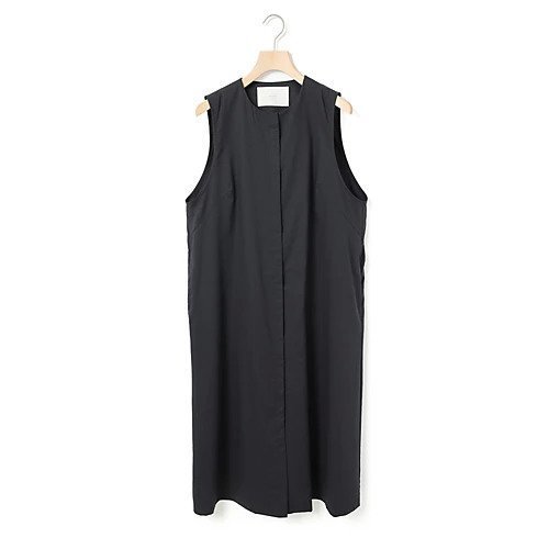 【ミディウミ/MidiUmi】のクルーネックジレワンピース インテリア・キッズ・メンズ・レディースファッション・服の通販 founy(ファニー) 　ファッション　Fashion　レディースファッション　Fashion for Women　アウター　Coat / Outerwear Collection　おすすめ　Recommended / Our Picks　ストレッチ　Stretch, Stretchy Fabric　ストレート　Straight, Straight Cut　セットアップ　Set-Up, Coordinated Outfit　フランス　France, French　ロング　Long, Long-Length　エレガント 上品　Elegant　ブラック|ID: prp329100004583593 ipo3291000000032695801