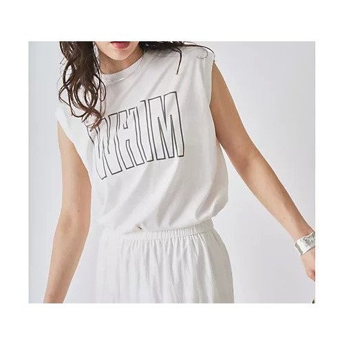 【ウィムガゼット/Whim Gazette】のノースリーブロゴTシャツ インテリア・キッズ・メンズ・レディースファッション・服の通販 founy(ファニー) 　ファッション　Fashion　レディースファッション　WOMEN　トップス・カットソー　Tops/Tshirt　キャミソール / ノースリーブ　No Sleeves　シャツ/ブラウス　Shirts/Blouses　ロング / Tシャツ　T-Shirts　コンパクト　Compact　ノースリーブ　No Sleeve　バランス　Balance　ベビー　Baby　ベーシック　Basic　2025年　2025　2025春夏・S/S　Ss,Spring/Summer,2025　オフホワイト|ID: prp329100004584398 ipo3291000000032499465