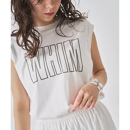 【ウィムガゼット/Whim Gazette】のノースリーブロゴTシャツ 人気、トレンドファッション・服の通販 founy(ファニー) 　ファッション　Fashion　レディースファッション　WOMEN　トップス・カットソー　Tops/Tshirt　キャミソール / ノースリーブ　No Sleeves　シャツ/ブラウス　Shirts/Blouses　ロング / Tシャツ　T-Shirts　コンパクト　Compact　ノースリーブ　No Sleeve　バランス　Balance　ベビー　Baby　ベーシック　Basic　2025年　2025　2025春夏・S/S　Ss,Spring/Summer,2025　other-2|ID: prp329100004584398 ipo3291000000032499467