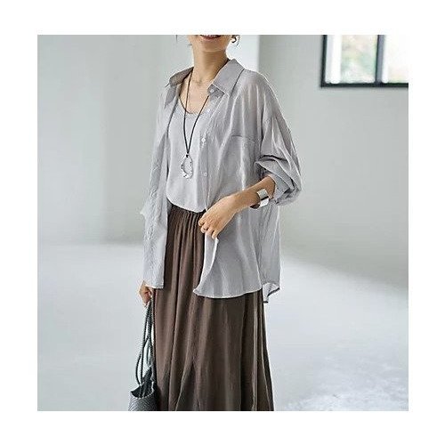 【スタイルデリ/STYLE DELI】のカットソーキャミと綿素材シアーシャツのセット 人気、トレンドファッション・服の通販 founy(ファニー) 　ファッション　Fashion　レディースファッション　WOMEN　トップス・カットソー　Tops/Tshirt　キャミソール / ノースリーブ　No Sleeves　シャツ/ブラウス　Shirts/Blouses　カットソー　Cut and Sewn　イエロー　Yellow　インナー　Inner　エアリー　Airy　春　Spring　カットソー　Cut And Sew　カフス　Cuffs　キャミ　Cami　キャミソール　Camisole　クール　Cool　シアー　Sheer　ショルダー　Shoulder　シンプル　Simple　スリット　Slit　ドロップ　Drop　ネップ　Nep Yarn　ノースリーブ　No Sleeve　長袖　Long Sleeve　バランス　Balance　フロント　Front　ラウンド　Round　夏　Summer　エレガント 上品　Elegant　other-3|ID: prp329100004584399 ipo3291000000032499474