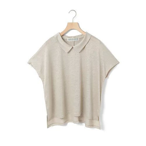 【ミディウミ/MidiUmi】の襟付きリネンプルオーバー インテリア・キッズ・メンズ・レディースファッション・服の通販 founy(ファニー) https://founy.com/ ファッション Fashion レディースファッション Fashion for Women トップス・カットソー Cut & Sew Tops カジュアルプルオーバー・ニットトップス Pullovers & Knit Tops / Casual Pullovers カーディガン Cardigan, Knitwear スリット Slit, Slit Detail リネン Linen, Linen Fabric 夏 Summer 巾着 Drawstring Bag, Kinchaku |ID: prp329100004584461 ipo3291000000032745761