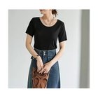 【スタイルデリ/STYLE DELI】のジャケットの中に良い首開きとろみリブ半袖カットソー 人気、トレンドファッション・服の通販 founy(ファニー) ファッション Fashion レディースファッション WOMEN アウター Coat Outerwear ジャケット Jackets イエロー Yellow インナー Inner 秋 Autumn/Fall カットソー Cut And Sew サロペット Overalls ジャケット Jacket ジャンスカ Janska ストーン Stone スリット Slit とろみ Thickness タンク Tank デコルテ Decolletage 定番 Standard なめらか Smooth 人気 Popularity パープル Purple フィット Fit 半袖 Short Sleeve ラウンド Round 夏 Summer thumbnail ブラック|ID: prp329100004584462 ipo3291000000032500109