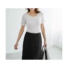 【スタイルデリ/STYLE DELI】のジャケットの中に良い首開きとろみリブ半袖カットソー 人気、トレンドファッション・服の通販 founy(ファニー) ファッション Fashion レディースファッション WOMEN アウター Coat Outerwear ジャケット Jackets イエロー Yellow インナー Inner 秋 Autumn/Fall カットソー Cut And Sew サロペット Overalls ジャケット Jacket ジャンスカ Janska ストーン Stone スリット Slit とろみ Thickness タンク Tank デコルテ Decolletage 定番 Standard なめらか Smooth 人気 Popularity パープル Purple フィット Fit 半袖 Short Sleeve ラウンド Round 夏 Summer thumbnail ホワイト|ID: prp329100004584462 ipo3291000000032500111