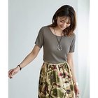 【スタイルデリ/STYLE DELI】のジャケットの中に良い首開きとろみリブ半袖カットソー 人気、トレンドファッション・服の通販 founy(ファニー) ファッション Fashion レディースファッション WOMEN アウター Coat Outerwear ジャケット Jackets イエロー Yellow インナー Inner 秋 Autumn/Fall カットソー Cut And Sew サロペット Overalls ジャケット Jacket ジャンスカ Janska ストーン Stone スリット Slit とろみ Thickness タンク Tank デコルテ Decolletage 定番 Standard なめらか Smooth 人気 Popularity パープル Purple フィット Fit 半袖 Short Sleeve ラウンド Round 夏 Summer thumbnail ストーン|ID: prp329100004584462 ipo3291000000032500116