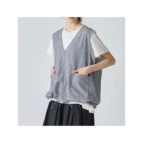 【ミディウミ/MidiUmi】のノーザンリネンベスト 人気、トレンドファッション・服の通販 founy(ファニー) 　ファッション　Fashion　レディースファッション　Fashion for Women　アウター　Coat / Outerwear Collection　トップス・カットソー　Cut & Sew Tops　ベスト&ジレ / 重ね着スタイル　Vests & Gilets　ベスト　Vest, Waistcoat　ポケット　Pocket, Pocket Detail　リネン　Linen, Linen Fabric　ワイド　Wide, Wide Fit　ワーク　Workwear, Utility Style　other-2|ID: prp329100004584463 ipo3291000000032500125